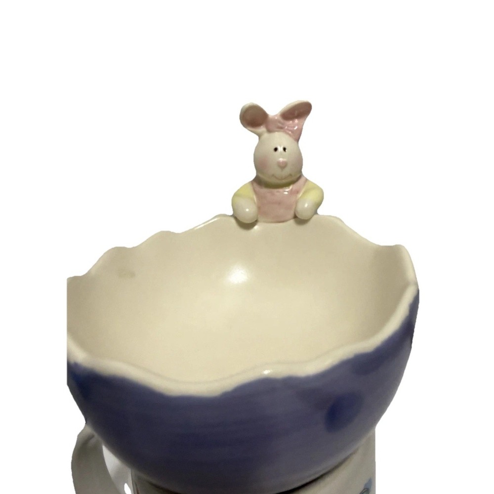 Easter‎ Bunny, Ceramic Candy Dish Pastel Jelly Bean Bowl Farmhouse, Decor Spring